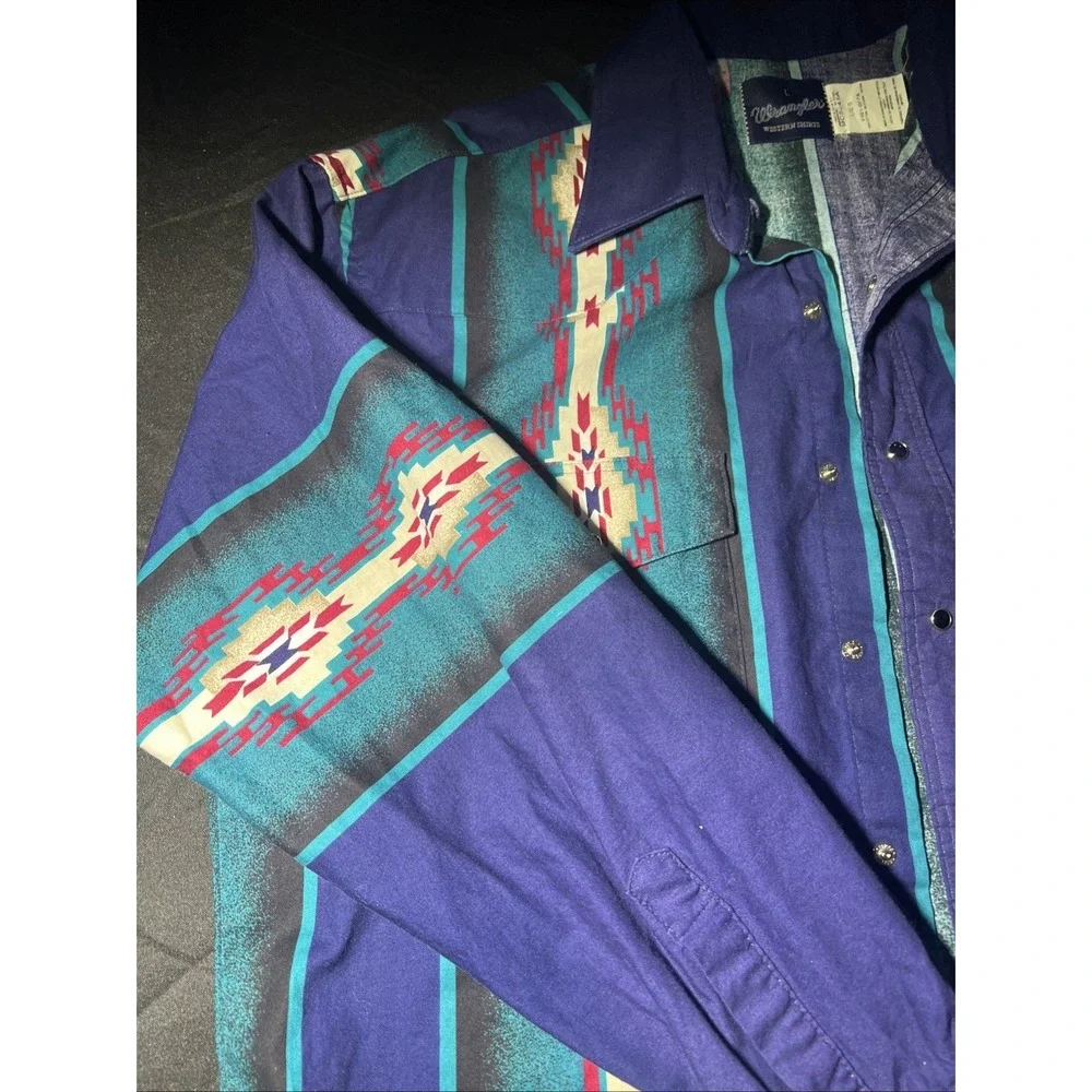 Wrangler Men's Vintage Pearl Snap Long Sleeve - Picture 3 of 3